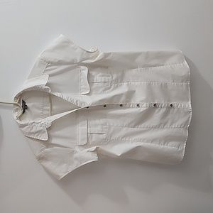 GEORGE White Button-down Shirt